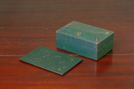 A VINTAGE ROLEX WATCH BOX AND DOCUMENT HOLDER