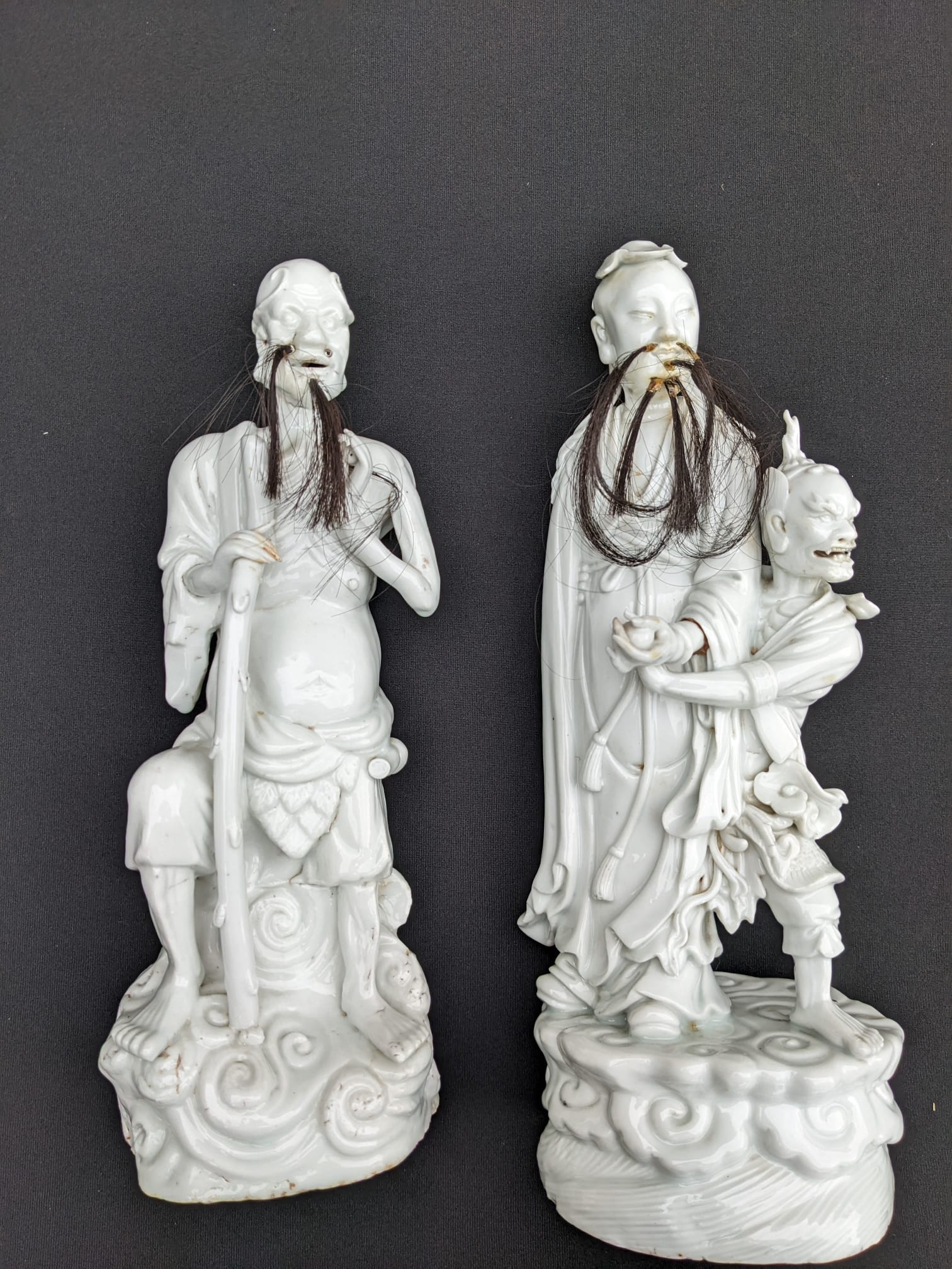 TWO BLANC DE CHINE FIGURES OF IMMORTALS - Image 3 of 6