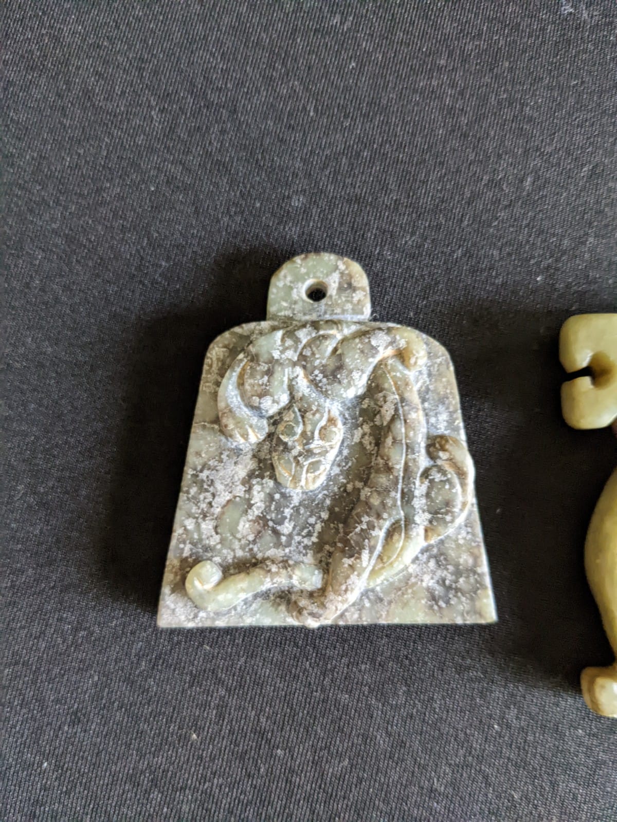 A GROUP OF ARCHAIC STYLE JADE PENDANTS - Image 6 of 21