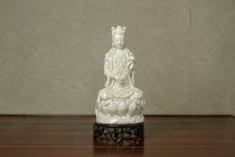 A BLANC DE CHINE FIGURE OF GUANYIN