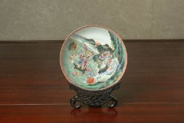 A FAMILLE ROSE EGGSHELL PORCELAIN BOWL