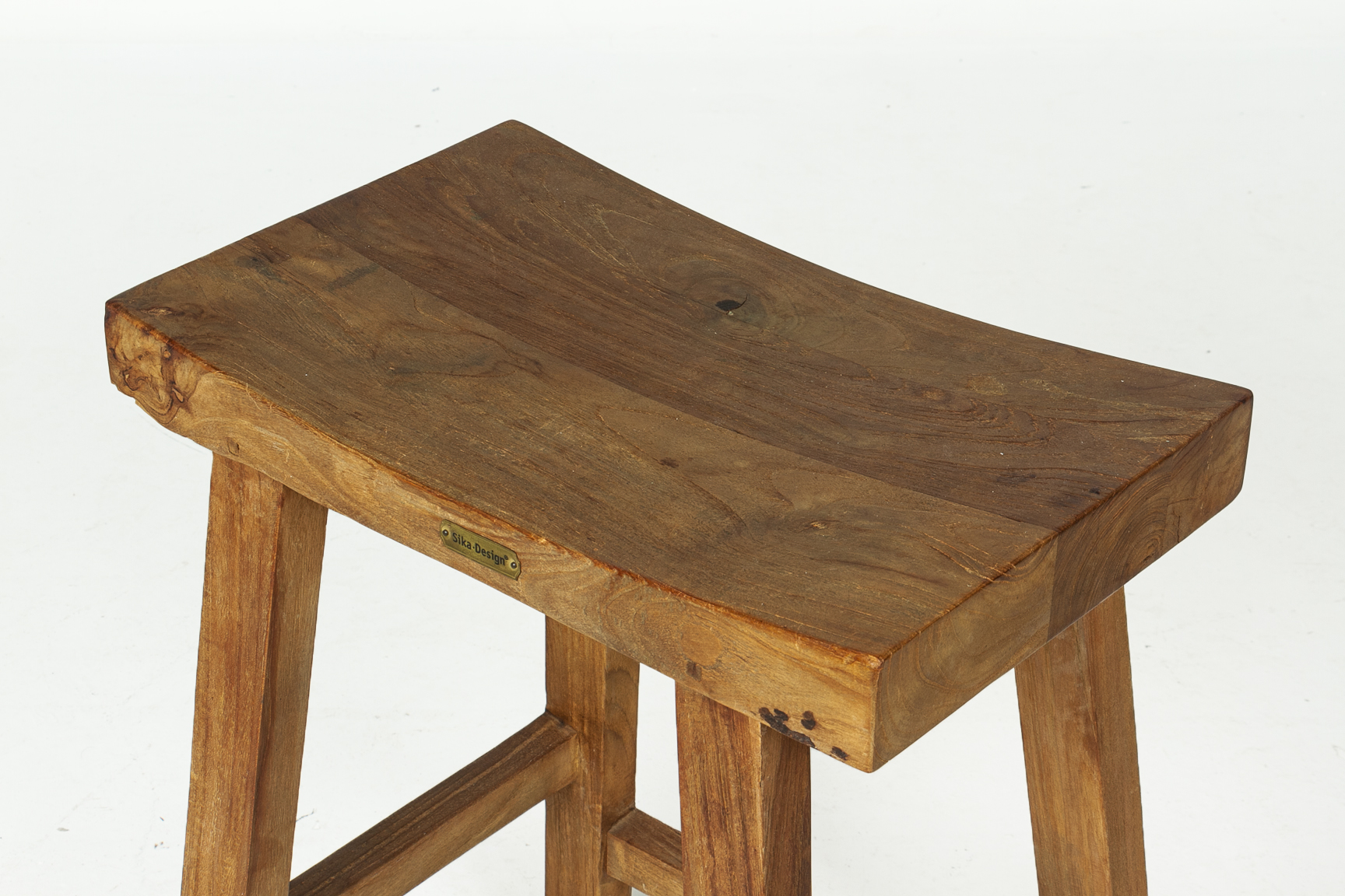 A PAIR OF HARDWOOD BAR STOOLS BY SIKA DESIGN - Image 2 of 3