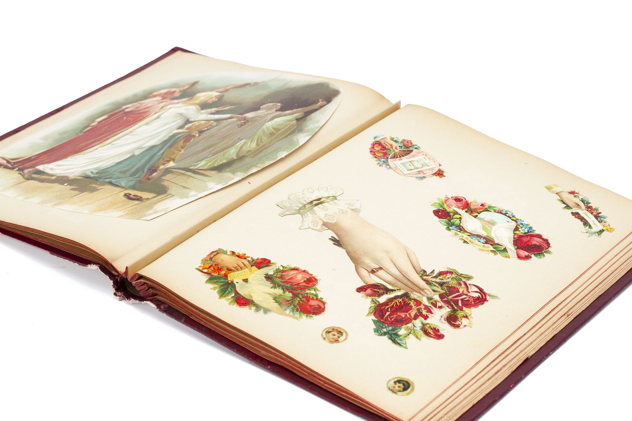 A VICTORIAN SCRAPBOOK/ALBUM - Image 3 of 3