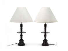 A PAIR OF CHO-LON TABLE LAMPS