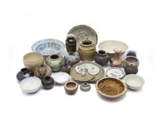 A LARGE ASSORTED GROUP OF ASIAN CERAMICS