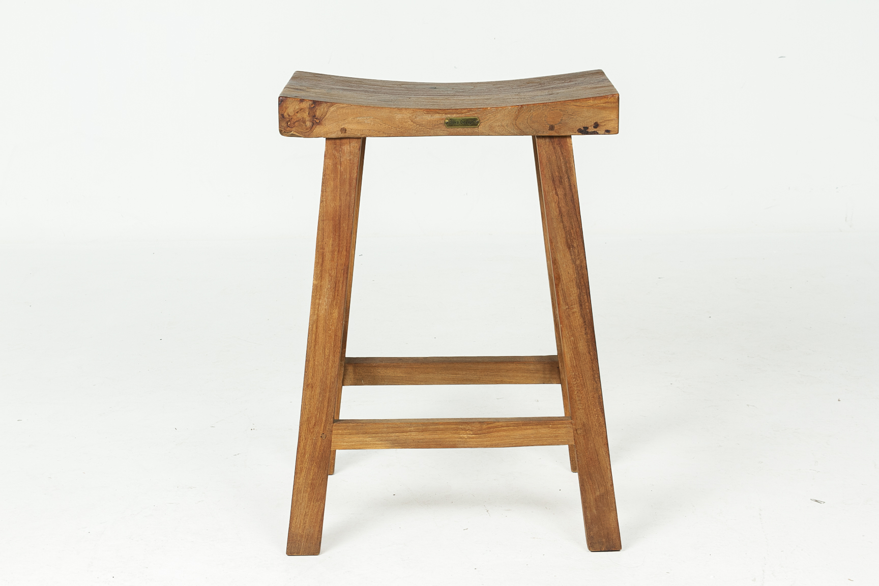 A PAIR OF HARDWOOD BAR STOOLS BY SIKA DESIGN - Image 3 of 3