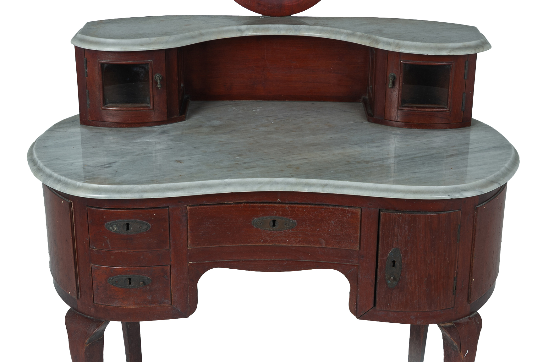 A MARBLE TOPPED DRESSING TABLE - Image 2 of 3