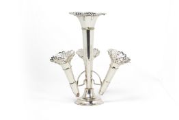 A SILVER PLATED EPERGNE