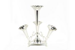 A SILVER PLATED EPERGNE