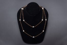A TIFFANY & CO 'PEARLS BY THE YARD' NECKLACE BY ELSA PERETTI