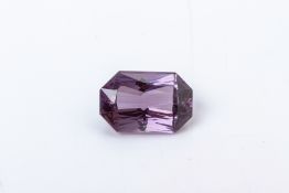 A 4.01 CT LOOSE PURPLE SPINEL