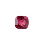 A 1.94 CT CUSHION CUT LOOSE RED SPINEL