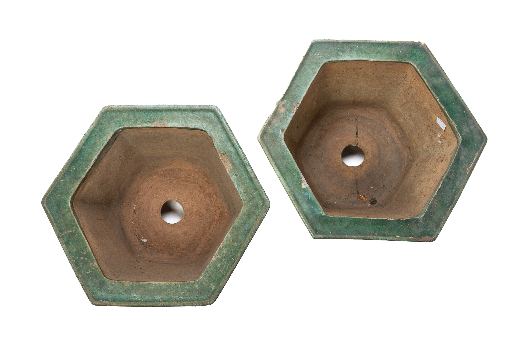 TWO SIMILAR HEXAGONAL JARDINIERES - Image 2 of 4