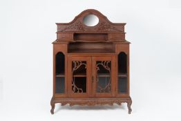 A CARVED PERANAKAN SIDE CABINET