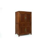 A CHINESE TEAK CABINET