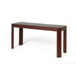 A ROSEWOOD CONSOLE TABLE