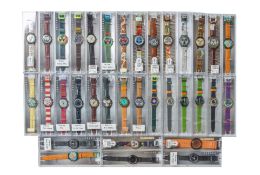 A COLLECTION OF SWATCH CHRONOGRAPH WATCHES