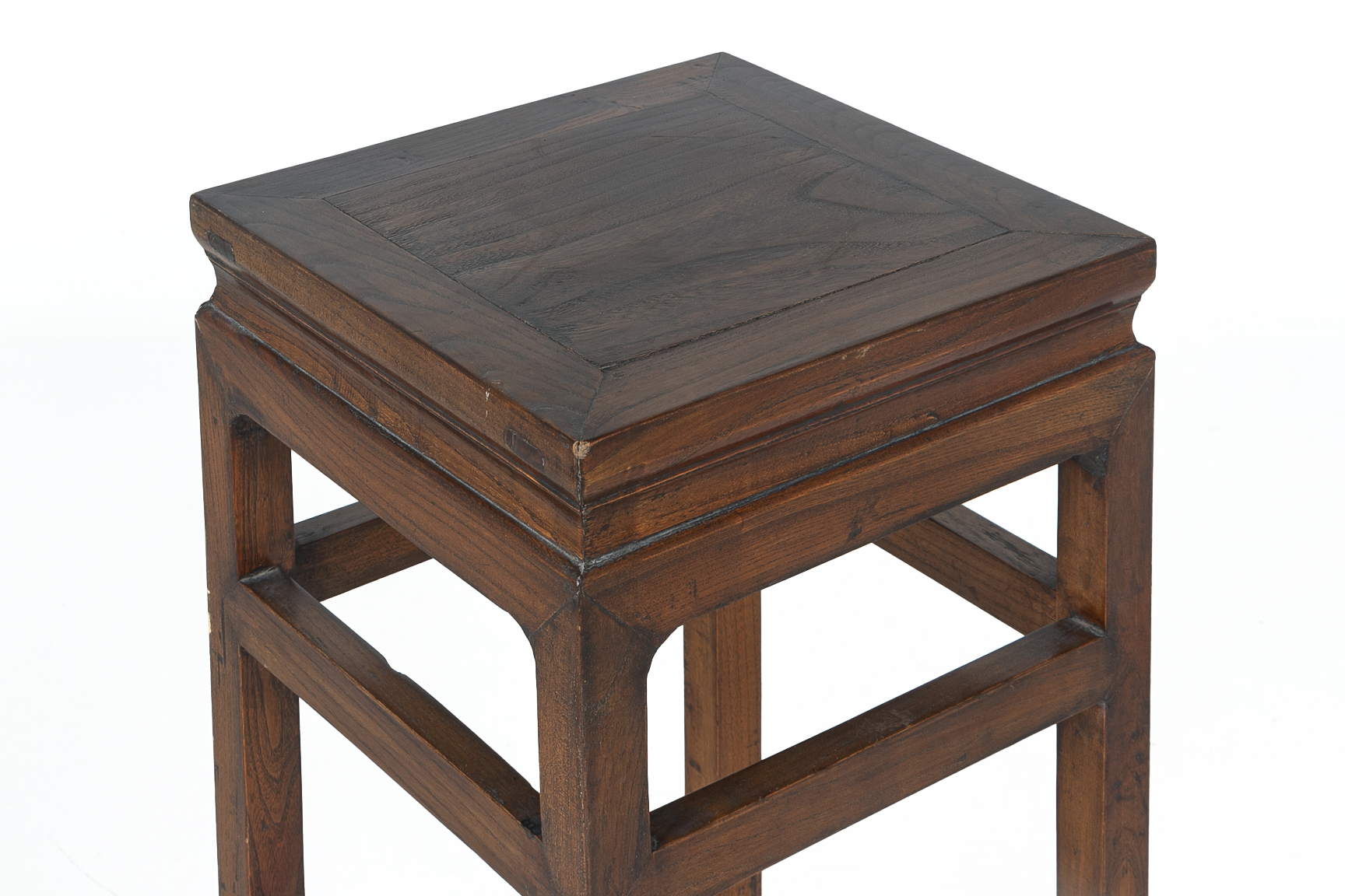 A PAIR OF ELM SQUARE SIDE TABLES - Image 3 of 3