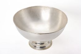 A LARGE SILVER PLATED CHAMPAGNE COOLER