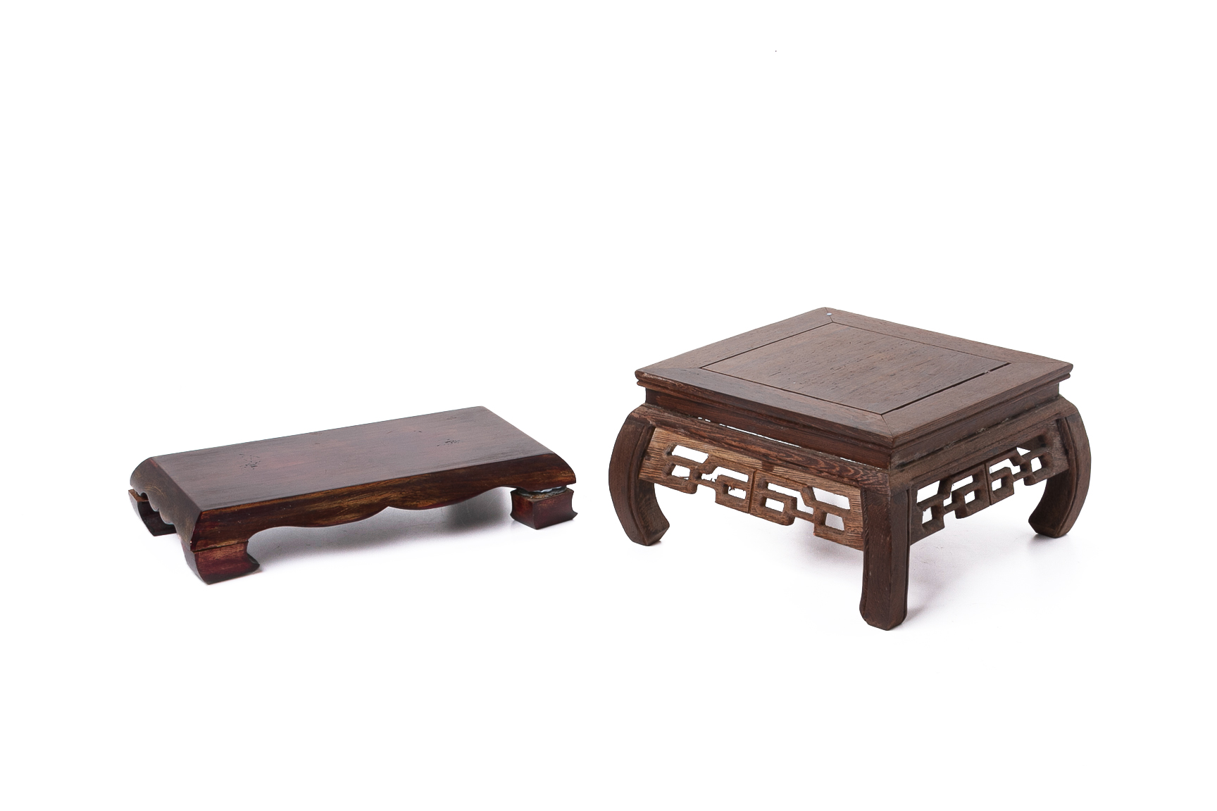 A GROUP OF ASSORTED CHINESE HARDWOOD STANDS - Image 4 of 4