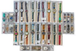 A COLLECTION OF AUTOMATIC SWATCH SWATCHES