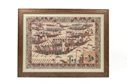 A SOUTH ASIAN EMBROIDERED PANEL