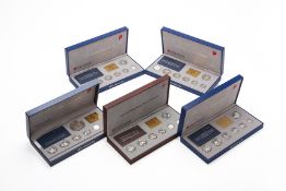 A GROUP OF SINGAPORE SILVER PROOF COIN SETS, 1991-1994