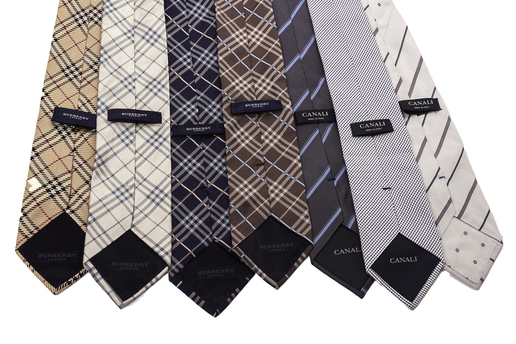 A GROUP OF BURBERRY AND CANALI SILK TIES - Image 2 of 2