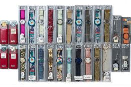 A LARGE COLLECTION OF 'POP' SWATCH WATCHES