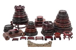 A GROUP OF ASSORTED CHINESE HARDWOOD STANDS