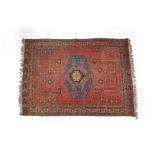 A TURKISH KILIM WOOL RUG