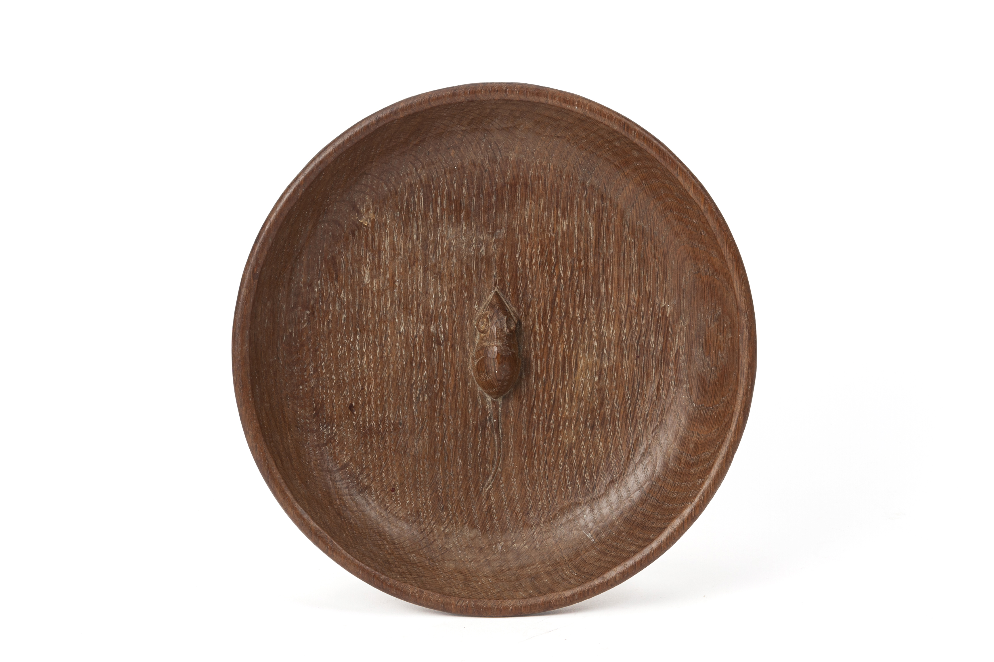 A ROBERT 'MOUSEMAN' THOMPSON WORKSHOPS OAK FRUIT BOWL - Image 2 of 3