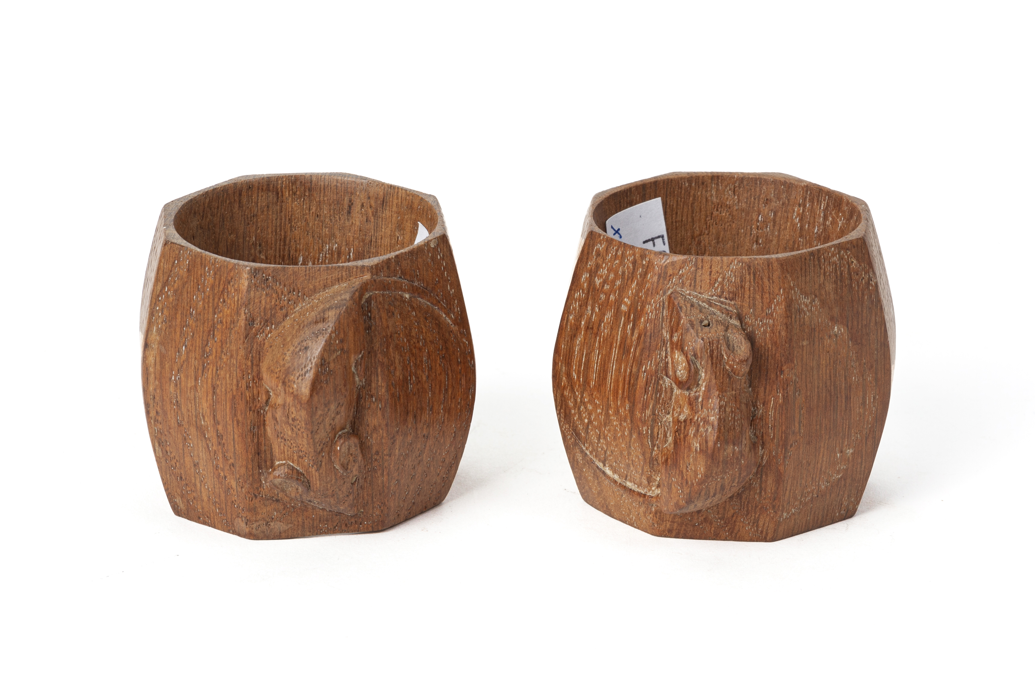 A PAIR OF ROBERT 'MOUSEMAN' THOMPSON WORKSHOPS NAPKIN RINGS - Image 2 of 2