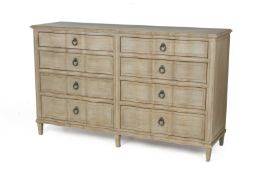 A GREY PAINTED CHEST OF DRAWERS BY A.R.T. FURNITURE