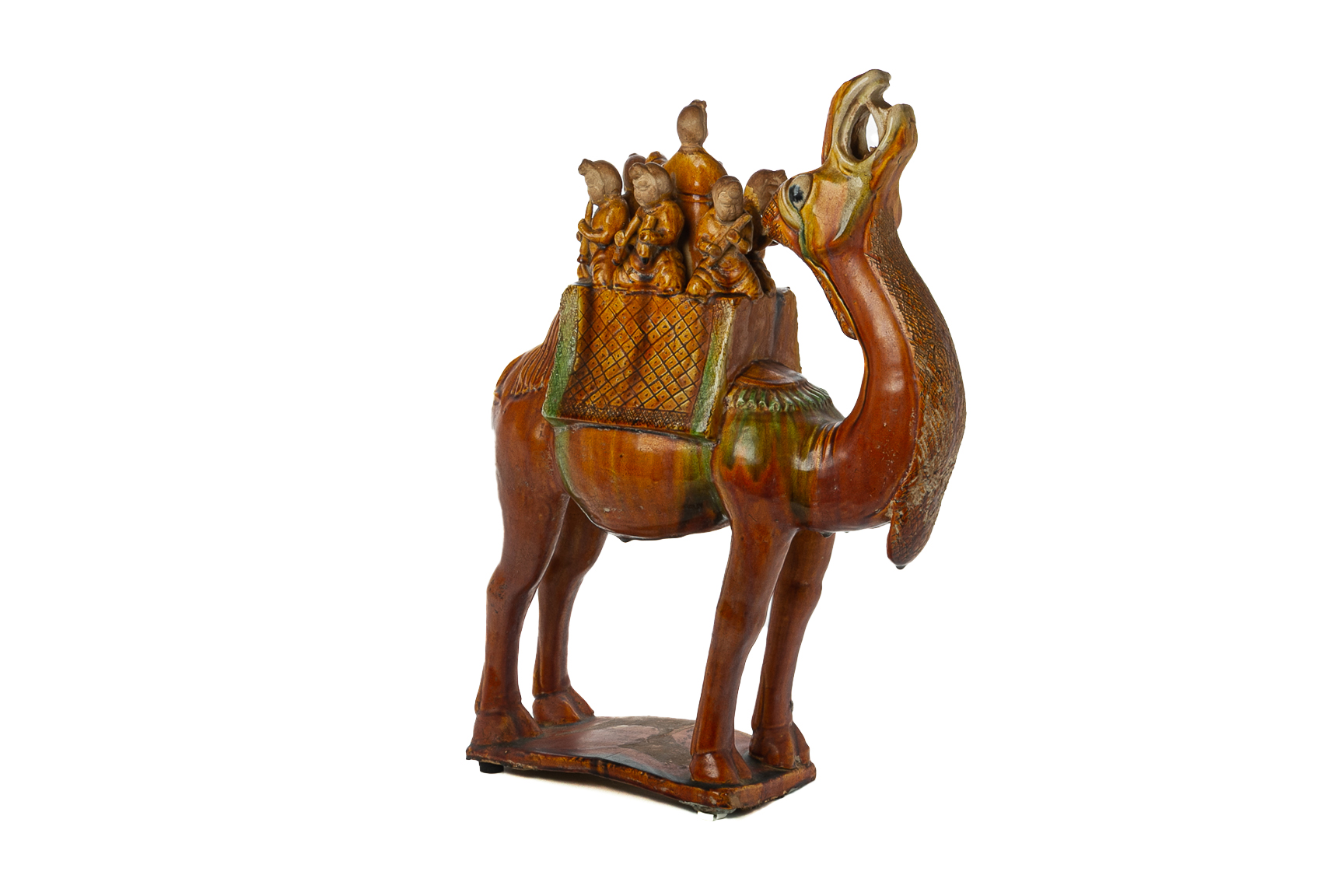 A LARGE SANCAI GLAZED MODEL OF A CAMEL - Image 2 of 4