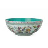 A LARGE FAMILLE ROSE PORCELAIN BOWL