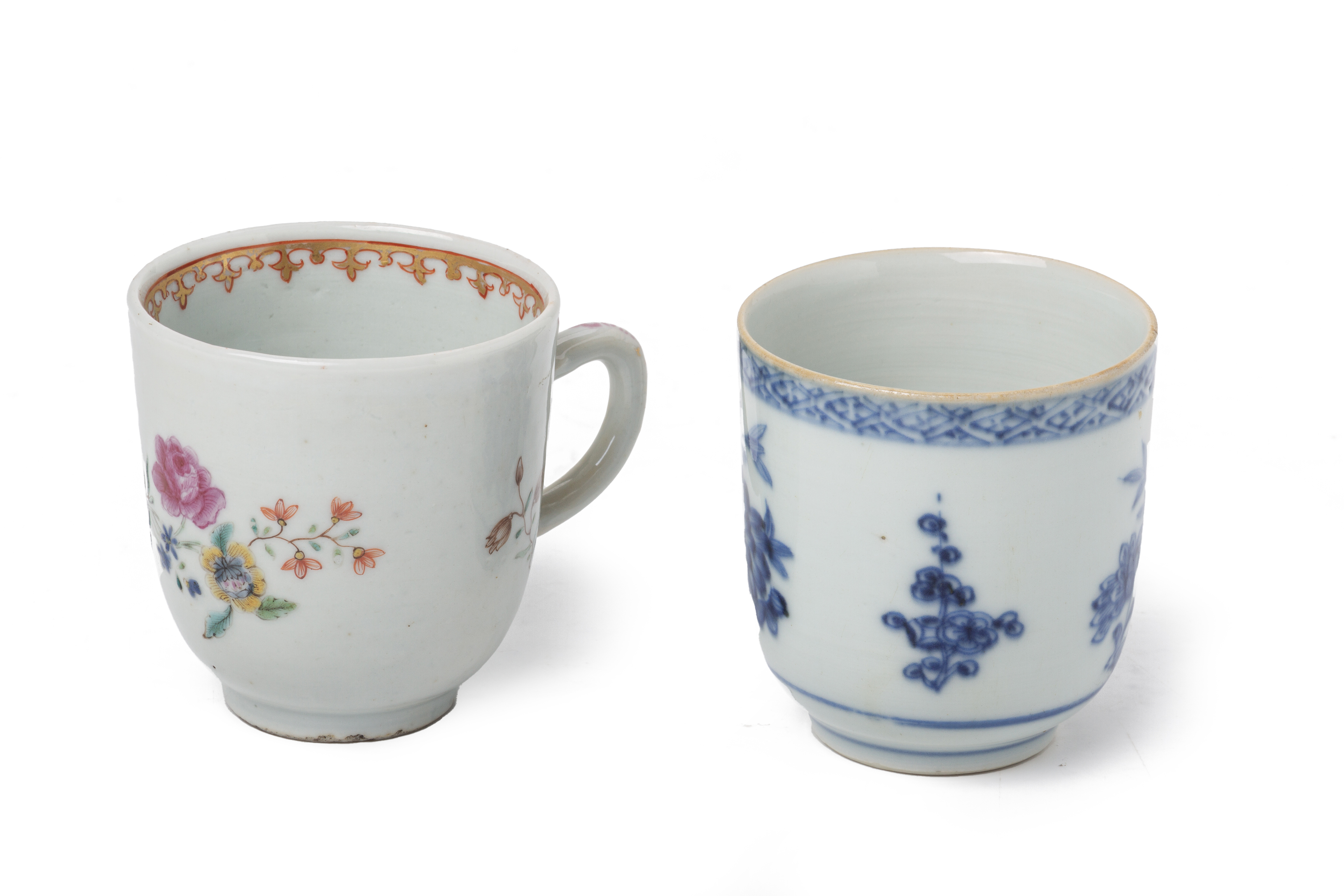 TWO CHINESE EXPORT PORCELAIN COFFEE CUPS - Image 3 of 4