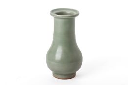 A SMALL CELADON VASE