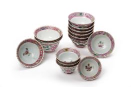 A COLLECTION OF PERANAKAN PORCELAIN TEA BOWLS