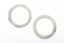 TWO JADE BANGLES