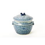 A BLUE AND WHITE PORCELAIN KAMCHENG AND COVER