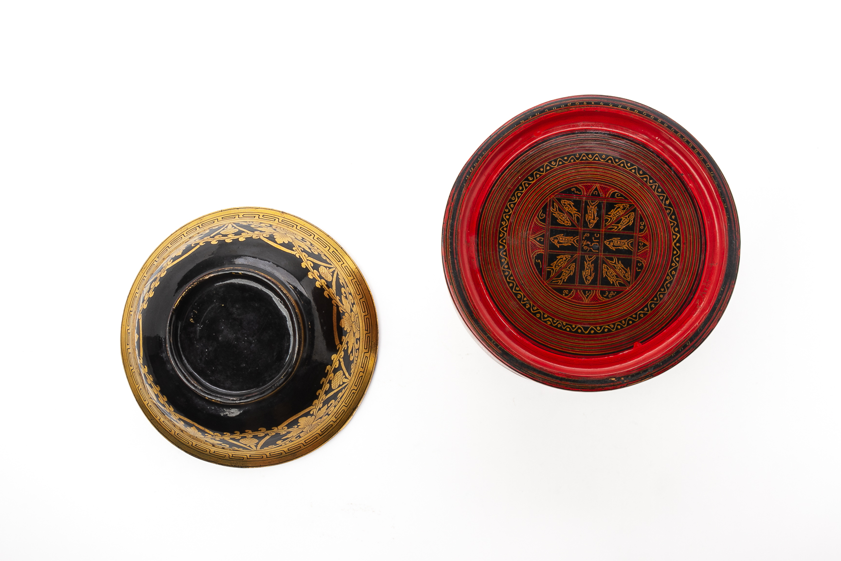 TWO BURMESE LACQUER BOXES - Image 4 of 4