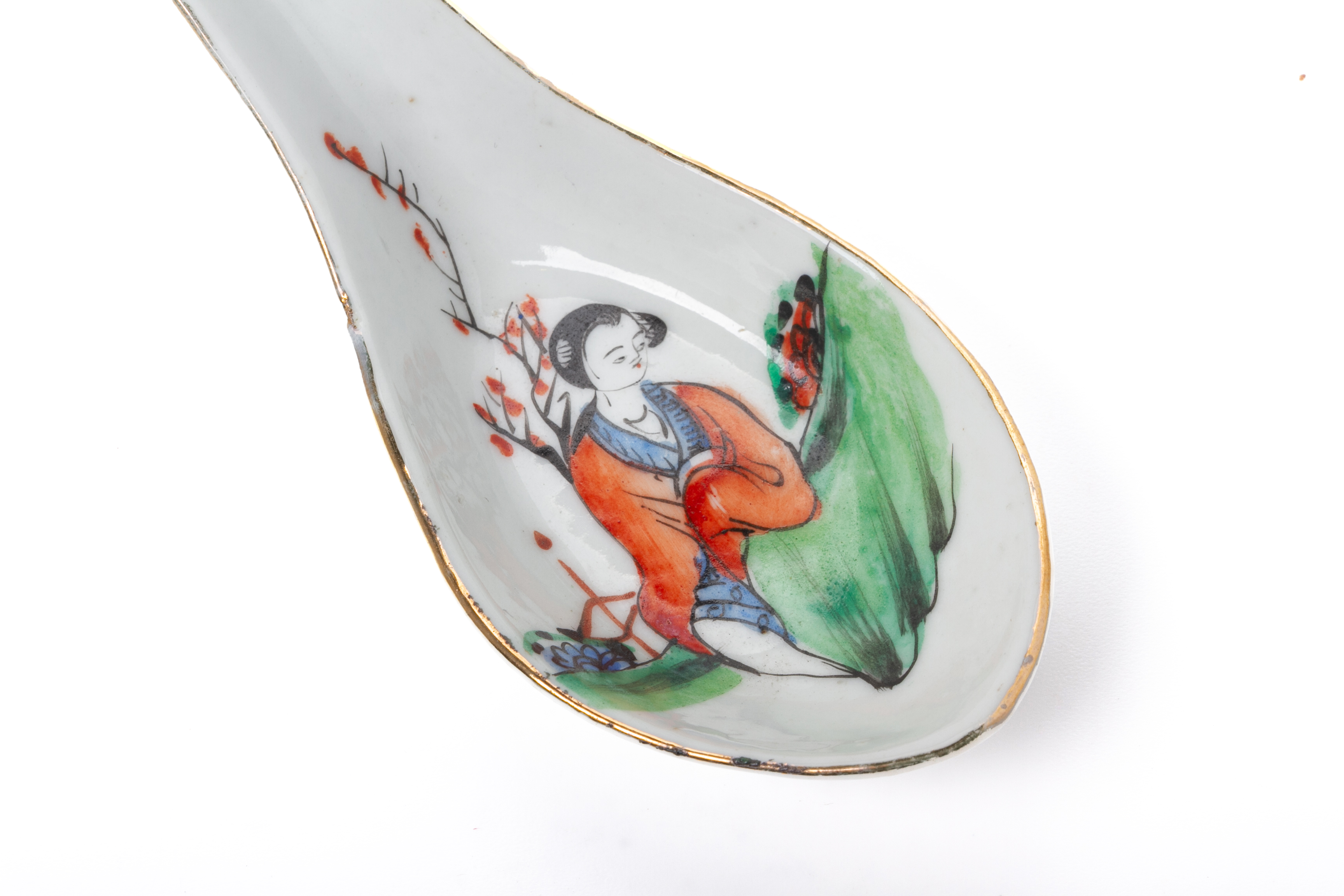A GROUP OF TEN CHINESE PORCELAIN SPOONS - Image 3 of 3