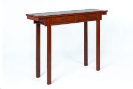 A ROSEWOOD CONSOLE TABLE