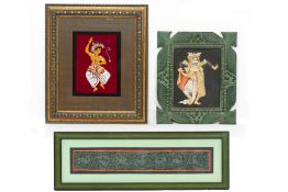 A GROUP OF THREE SOUTHASIAN ARTWORKS