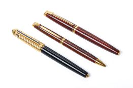 A PASHA DE CARTIER GOLD PLATED BALLPOINT PEN