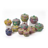 A COLLECTION OF PERANAKAN STYLE PORCELAIN ITEMS