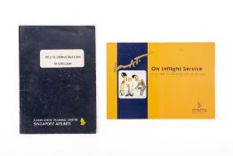TWO SINGAPORE AIRLINES CABIN CREW TRAINING BOOKS