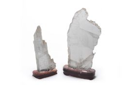 TWO ROCK CRYSTAL SPECIMENS