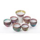 A LARGE COLLECTION OF PERANAKAN STYLE PORCELAIN TEABOWLS